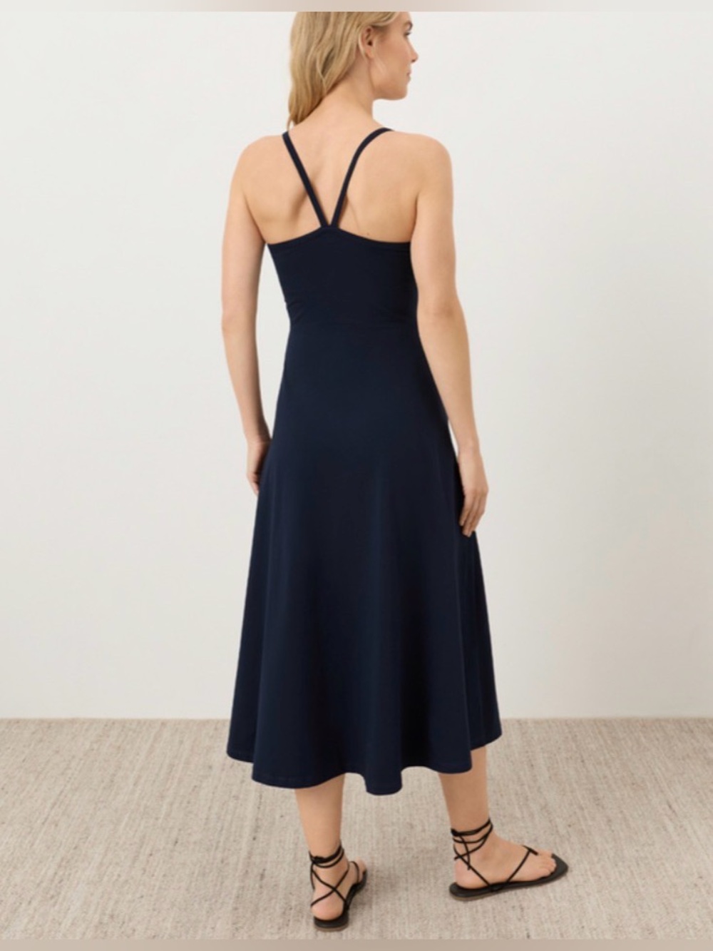 Pact Organic Fit & Flare Midi Dress - Picture 2 of 7